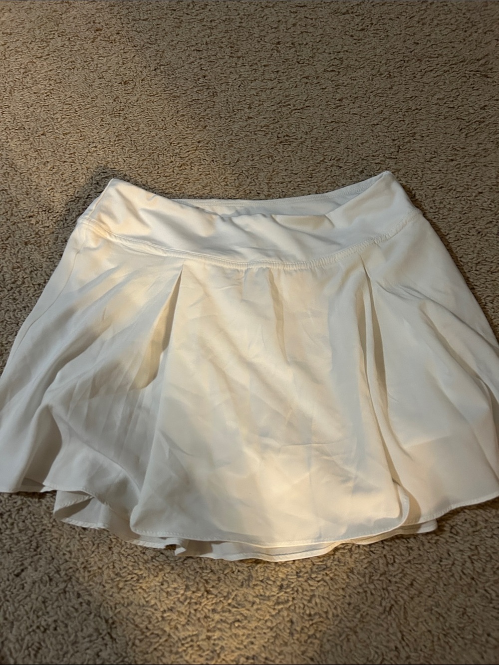Love Tree White Circle Skater Skirt